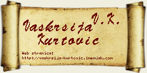 Vaskrsija Kurtović vizit kartica